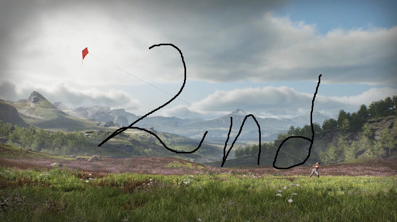 Image of the landscape with unreal